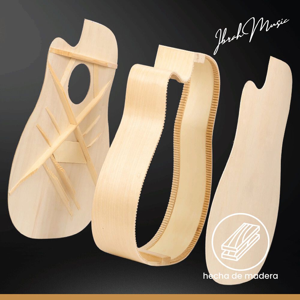 Guitarra Ac&uacute;stica Cl&aacute;sica Ibrah 39 Pulgadas Colores + Funda image number 7.0